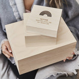 Personalised Rainbow Keepsake Box