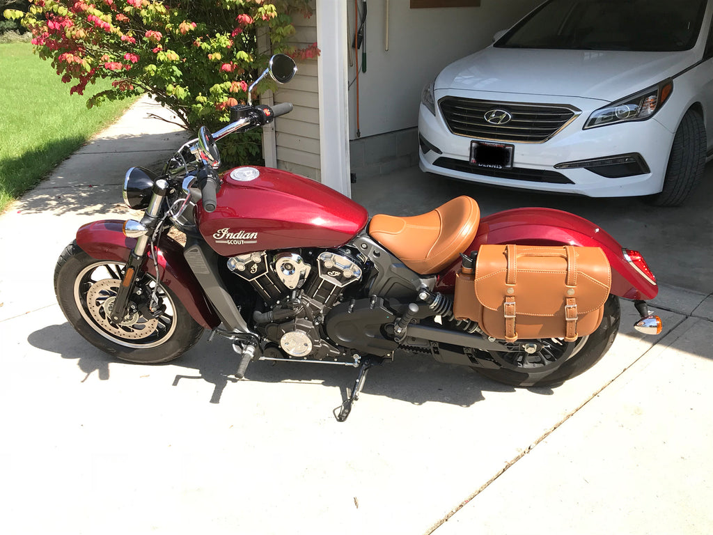 vintage leather saddlebags for motorcycles