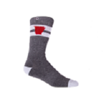Arkansas Charcoal/Red Socks Arkansas Charcoal/Red Socks