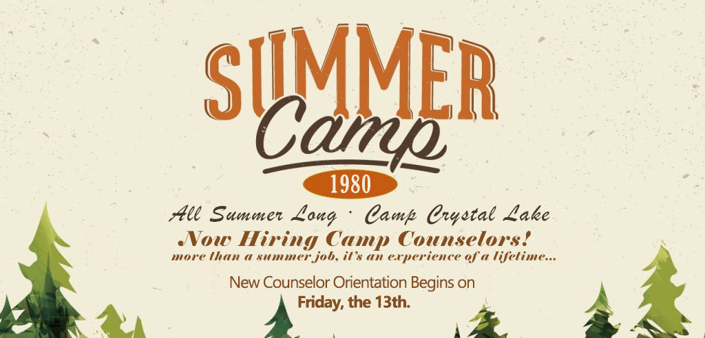 Camp Crystal Lake Friday The 13th Cosplay Name Badge ID Card