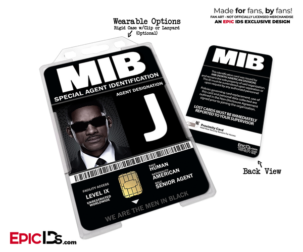 Special Agent 'MIB Men In Black' Cosplay Name Badge [Movie Character