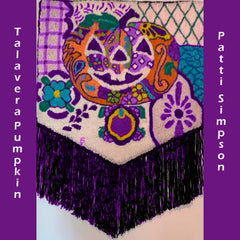 Talavera Pumpkin with fringe Patti Simpson