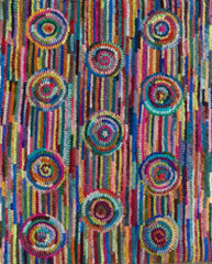 dots and dashes finished rug