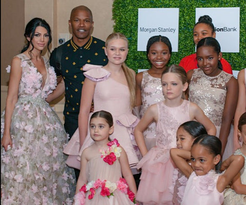 Liliya Dilanyan, Jamie Foxx and the models at the 8th Annual LadyLike Foundation