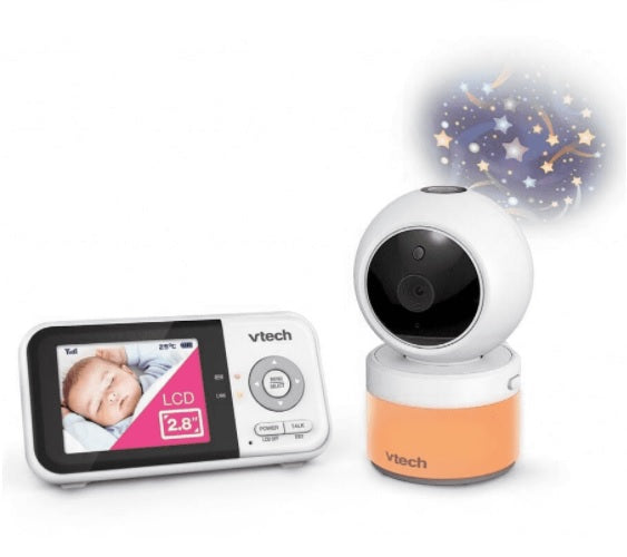 vTech 2.8" Colour LCD Baby Monitor- Pan/Tilt Two-Way Talk Video Security Camera