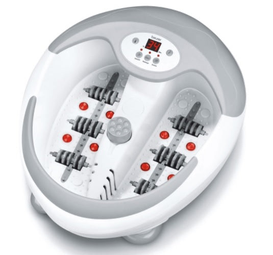 Beurer Deluxe Foot Bubble Spa with Pedicure Heat Function- LED Display Control