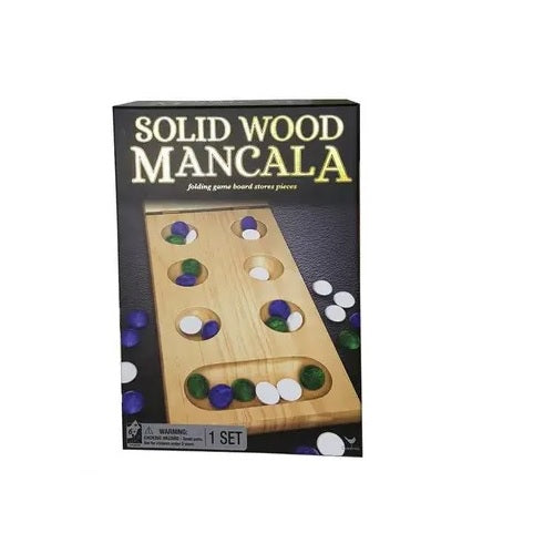 Cardinal Classic Solid Wood Folding Mancala Board Game For Kids/ Children Fun - Sydney Electronics