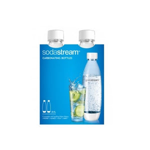 Sodastream 1L Carbonating Bottles White Edition Set Of 2 In Package - Sydney Electronics