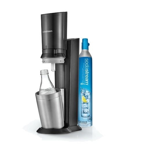 SodaStream Crystal Soda Soft Fizzy Drink Sparkling Water Maker-2x Carafe Bottles