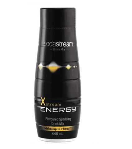 3x SodaStream Xstream Energy 440ml Sparkling Soda Water Syrup Drink