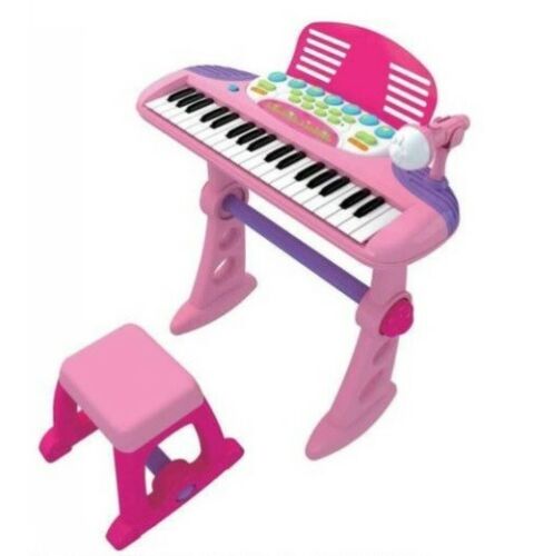 Lenoxx Kids 37 Key Electronic Keyboard Organ Piano Toy w/ Microphone Music Play- Pink - Sydney Electronics