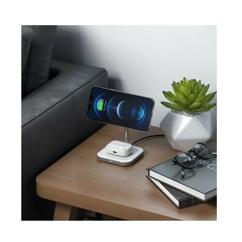 Satechi Magnetic 2-in-1 Wireless Charging Stand Charger- LED Indicator Light