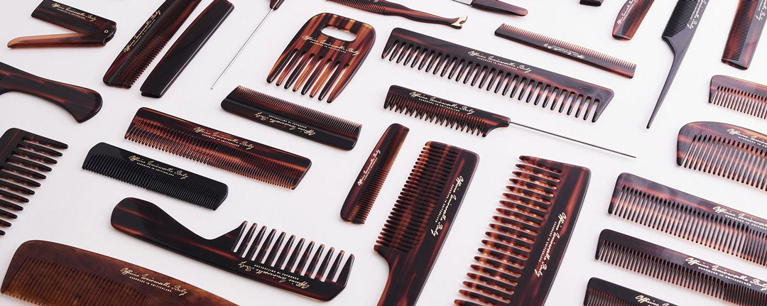 Assortment of cellulose acetate haircombs