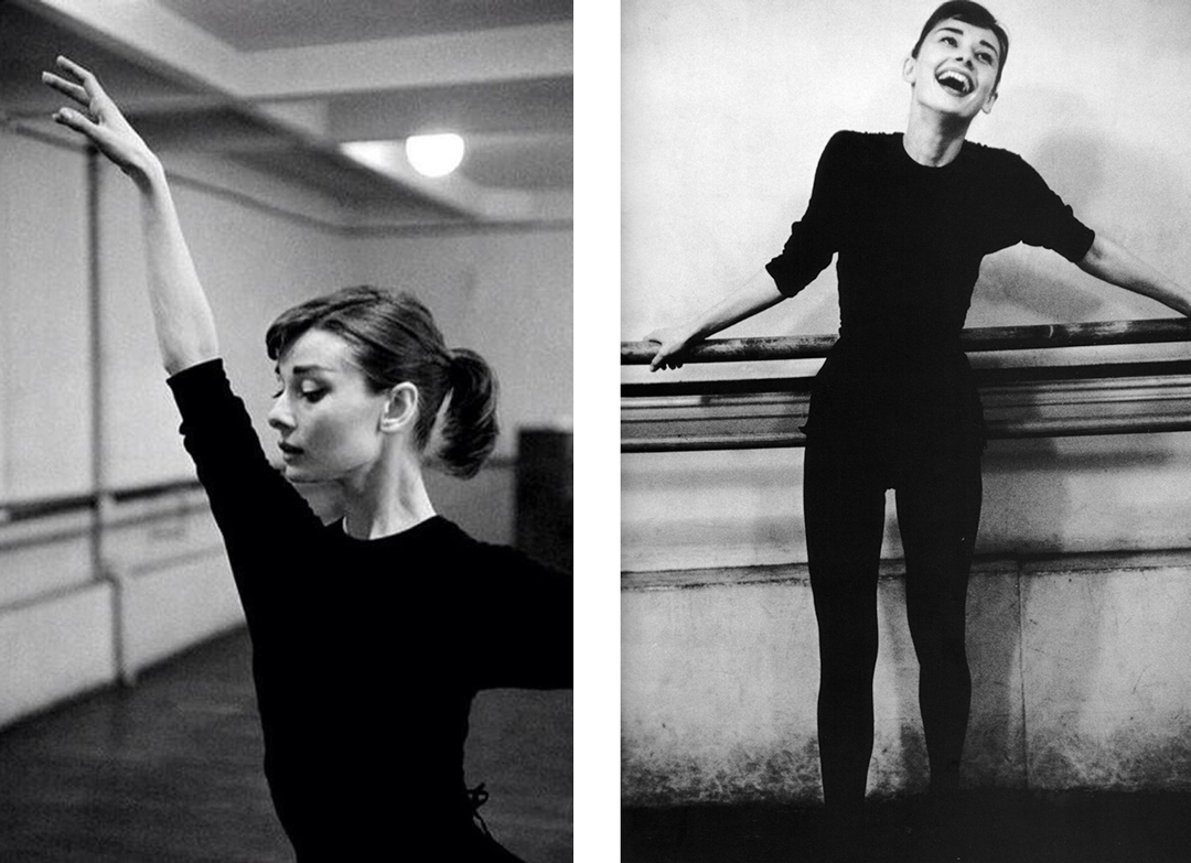 Ballet photographs of a young Audrey Hepburn