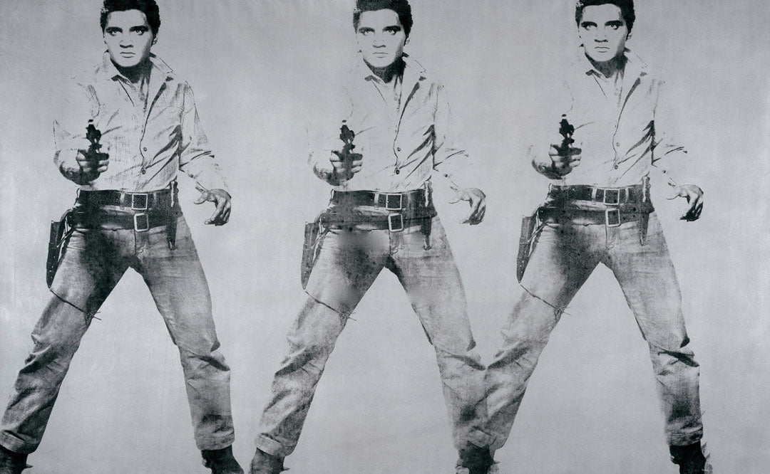 Silscreen print of Elvis Presely by Andy Warhol