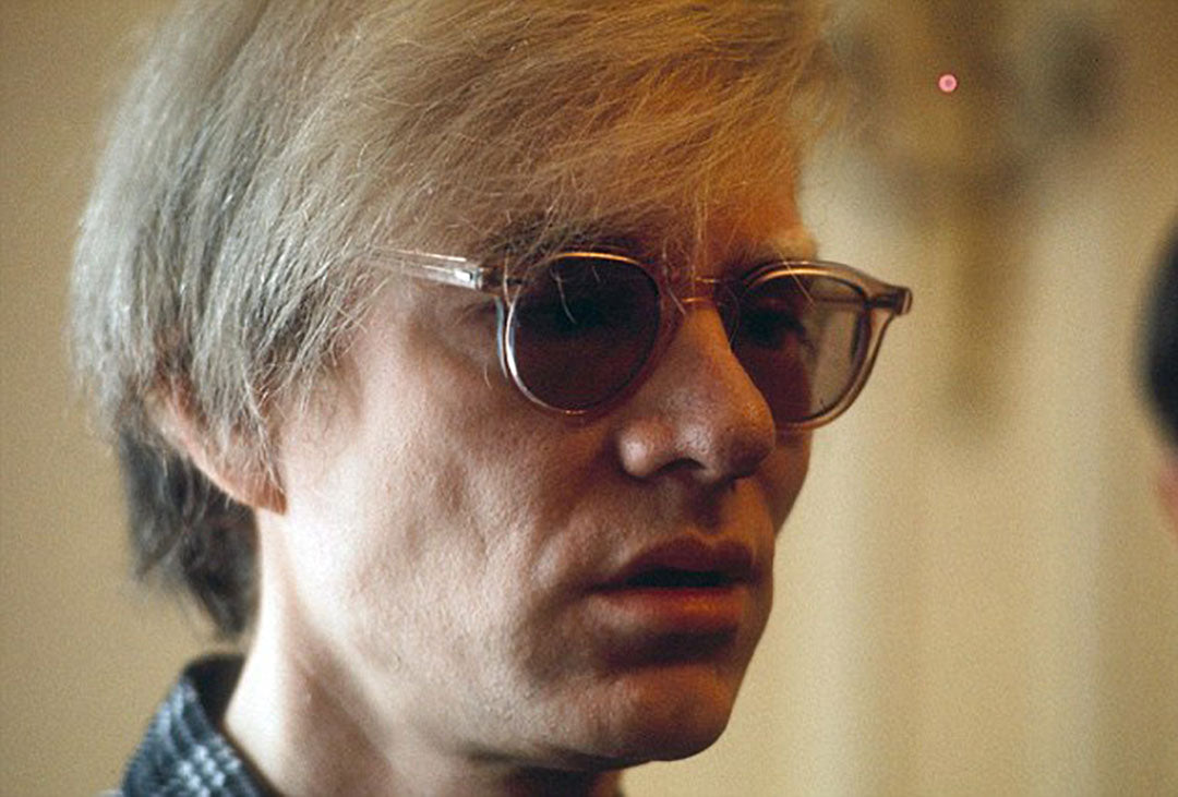 Tinted sunglasses worn by Andy Warhol