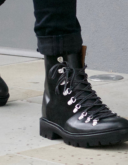 black grenson boots