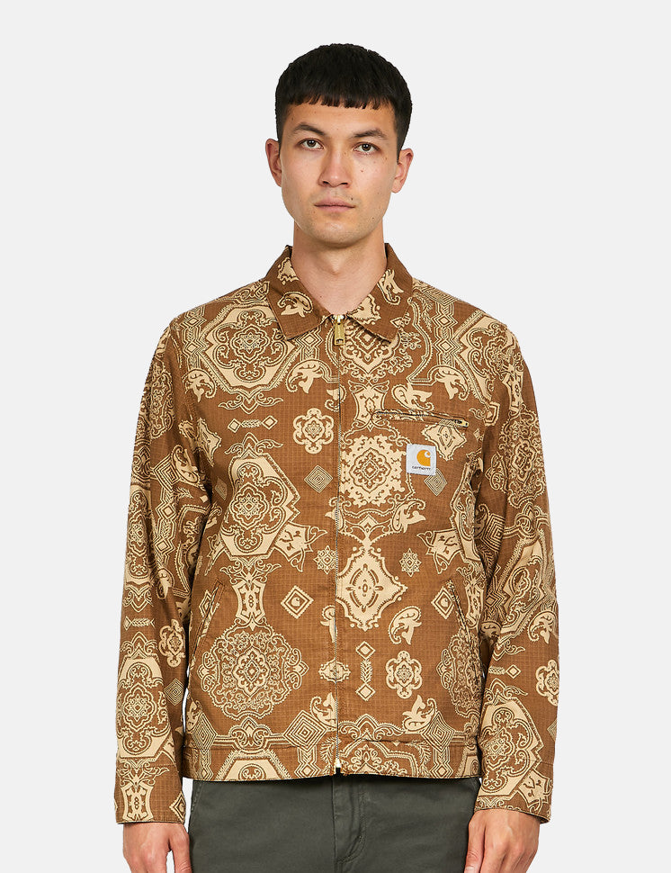 Carhartt-WIP Detroit Verse Print Jacket - Hamilton Brown