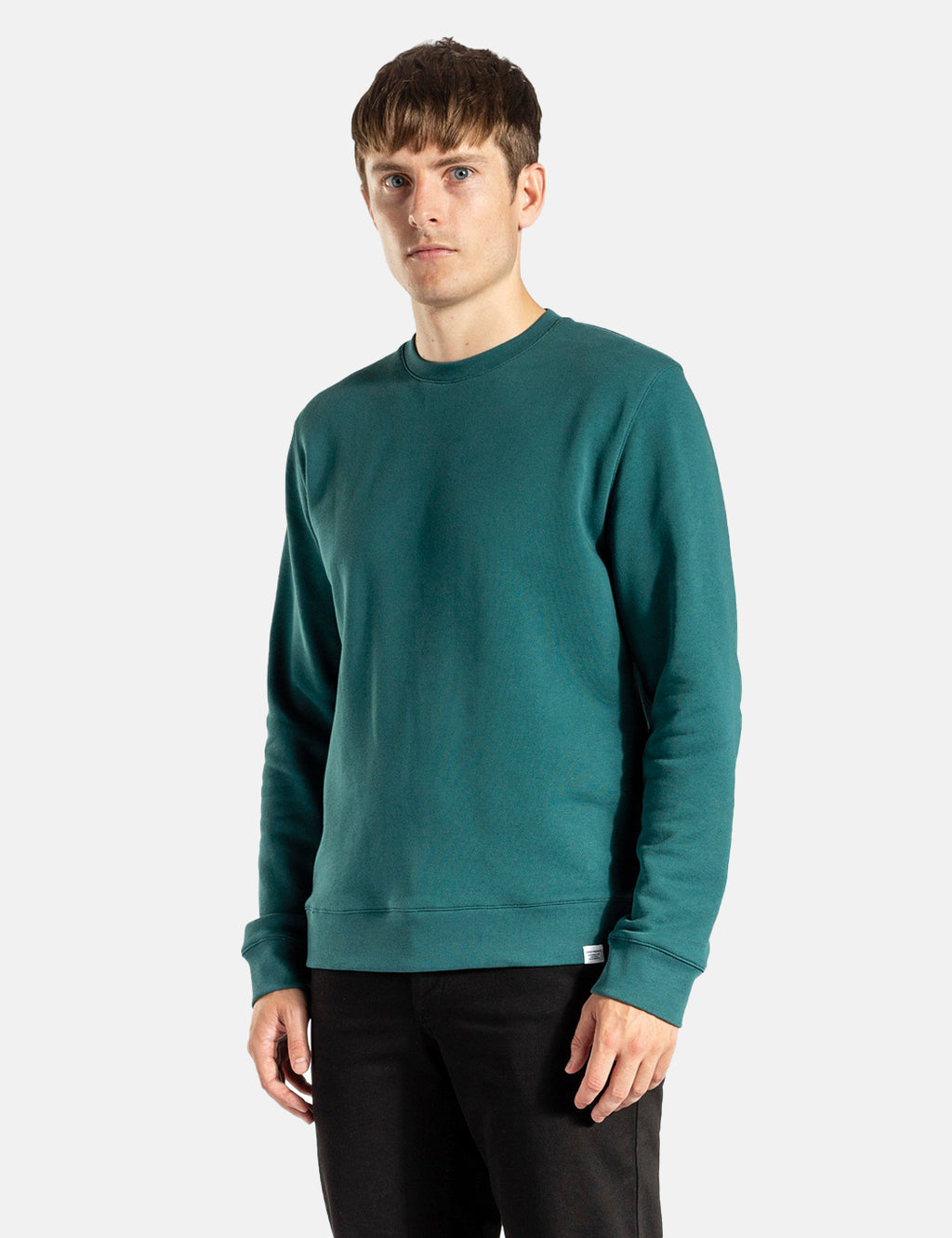 ノースプロジェクト メンズ パーカー・スウェット アウター Norse Projects Vagn Logo Crew Sweat Sea Blue  通販