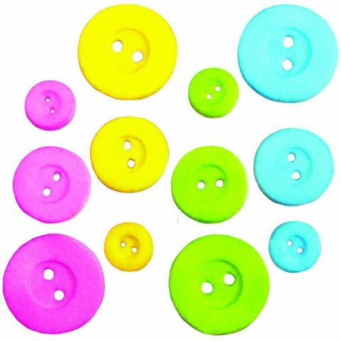 Baby Button Asst Dec-Ons? Sugar Decorations