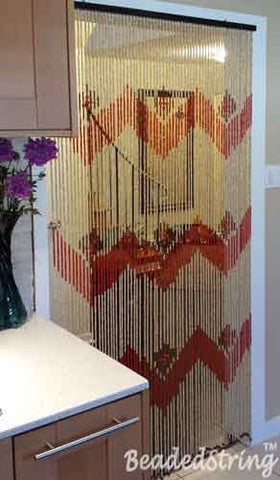 beaded curtain installation 8