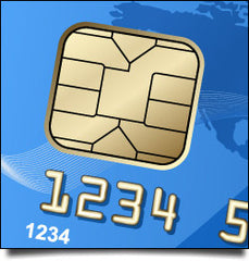 Credit card RFID chip