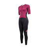 Women Full Length Short Sleeve Tri Suit (Amaranth Red) - Purpose Performance Wear