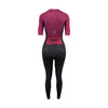 Women Full Length Short Sleeve Tri Suit (Amaranth Red) - Purpose Performance Wear