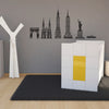 Mid Century Modern Illustration New York City Scene - Dana Decals - 1