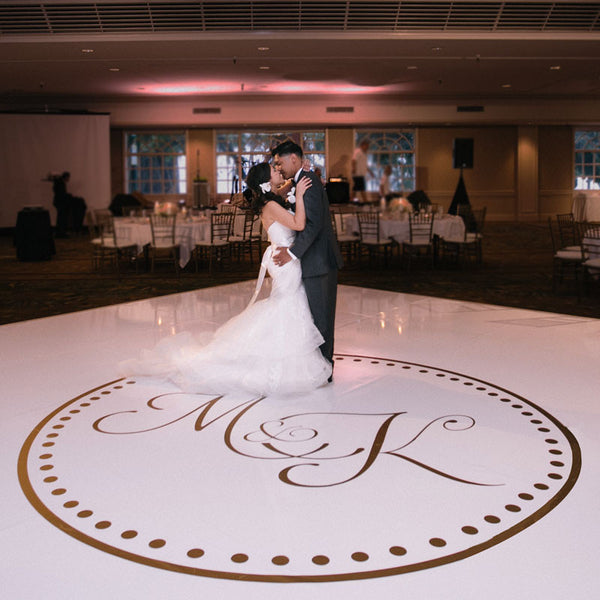 Wedding Dance Floor Circle Monogram Decal Shop Dana Decals