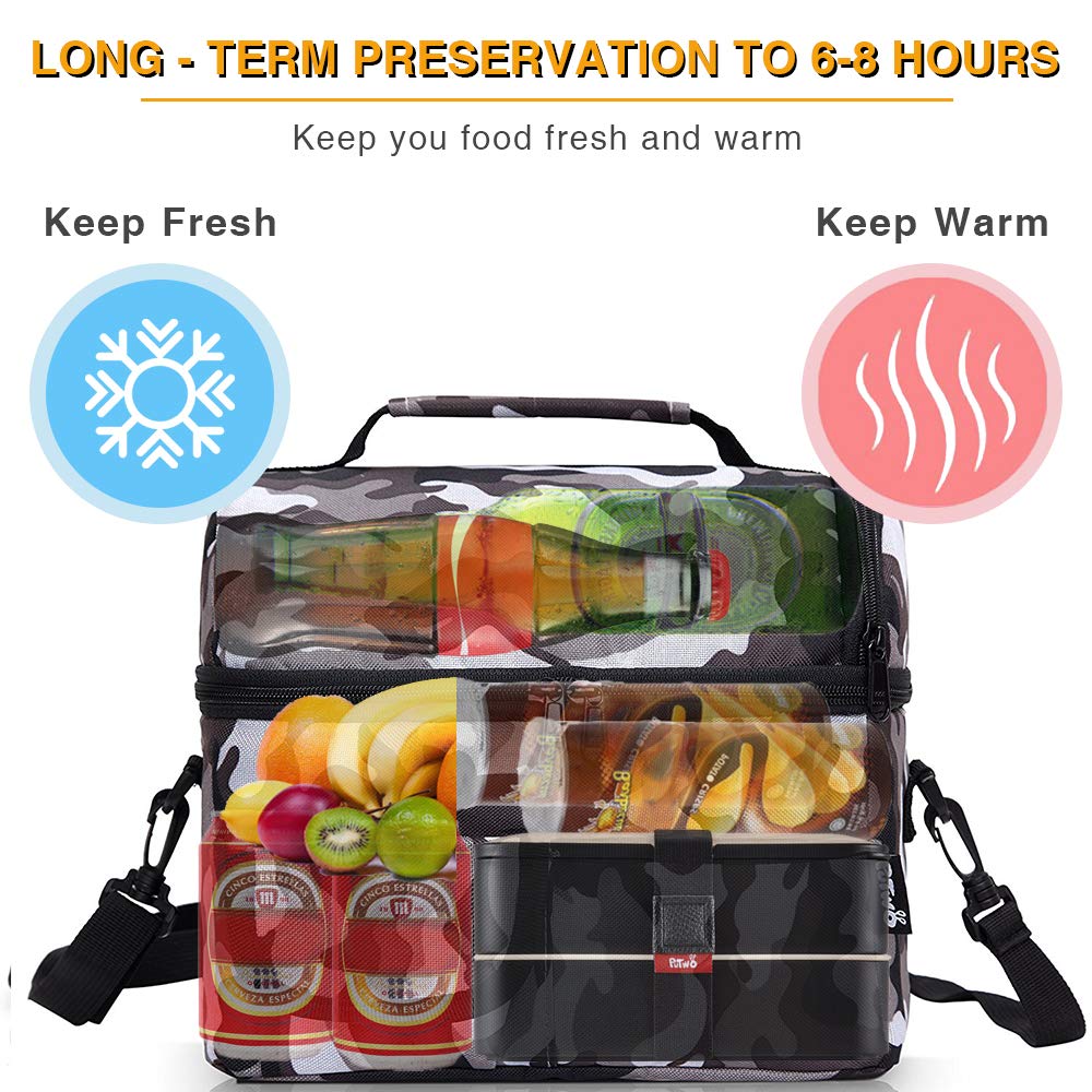 putwo insulated lunch bag