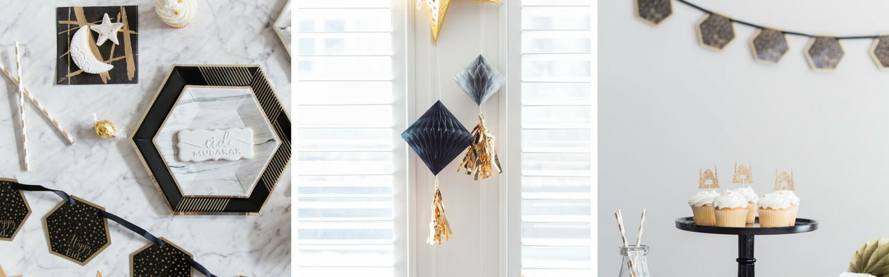 Black and Gold decor for Eid ul adha and eid ul fitr