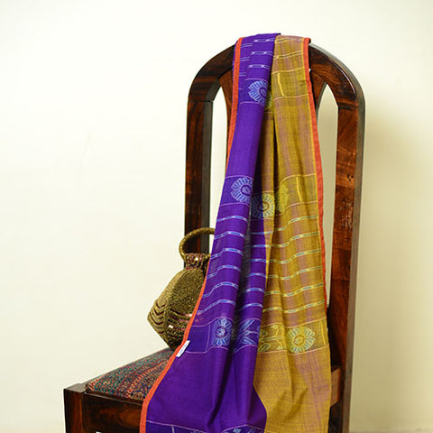 handwoven cotton ikat scarf stole dupatta