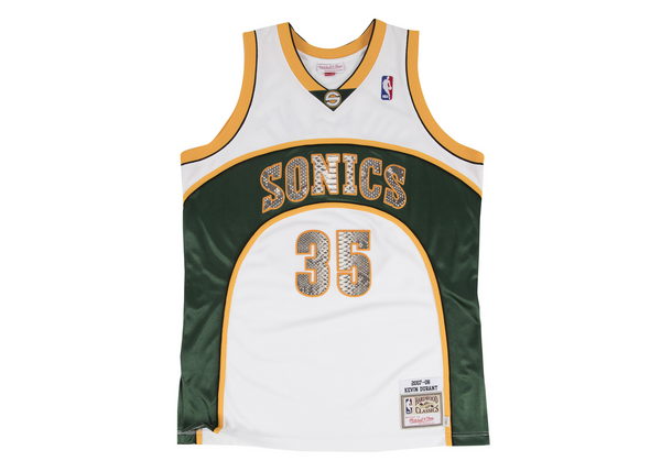 Mitchell & Ness Kevin Durant Seattle Supersonics Pullover Sweater Black/Green/Yellow 8644H