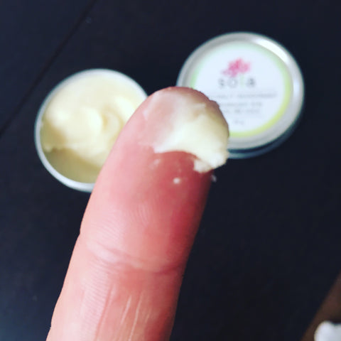 Using Your Finger for Natural Deodorant 