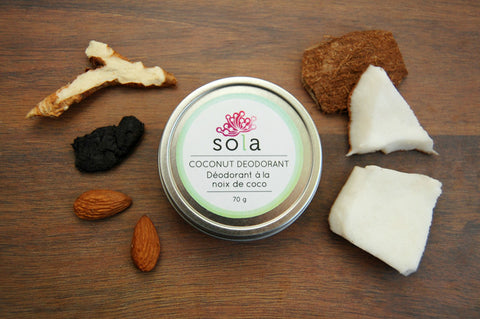 coconut deodorant sola skincare natural deodorant