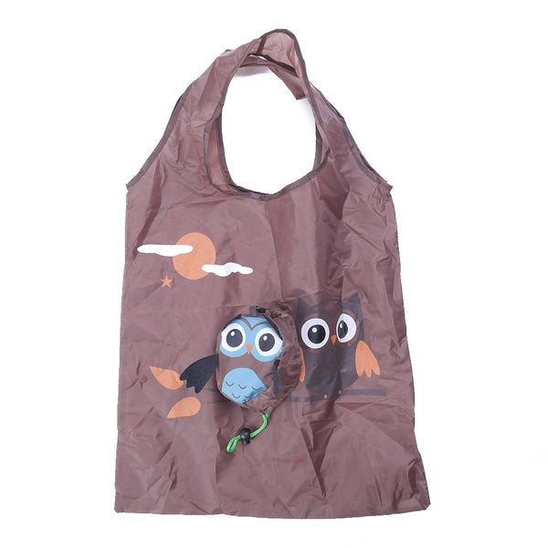 1PC Travel Folding Shopping Bag Owl Eco-friendly Tote Portable Reusable Animal