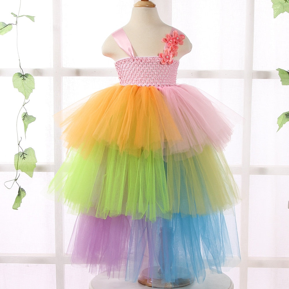 rainbow gown for kids