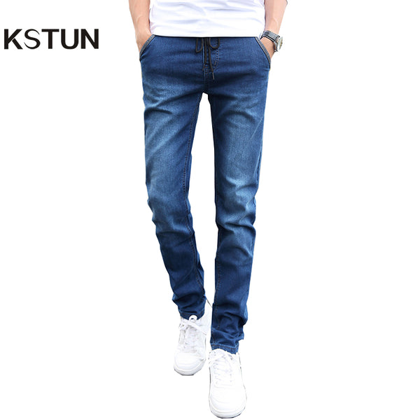 slim denim joggers