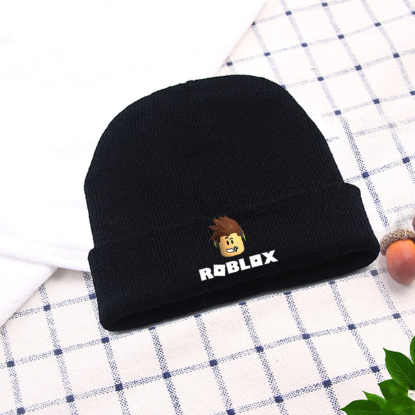 Kid Hats Game Roblox Winter Warm Cap Hip Hop Elastic Adjustable