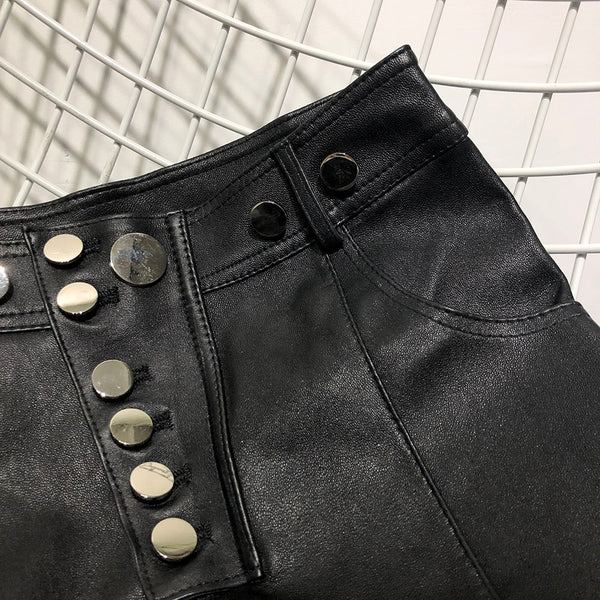 ladies genuine leather pants