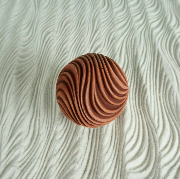 Sand Texture Sphere Swirl Pattern