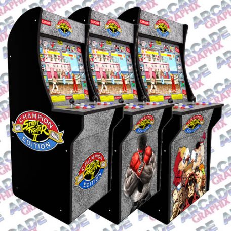 Arcade 1up Street Fighter 2 Kickplate Set All Characters