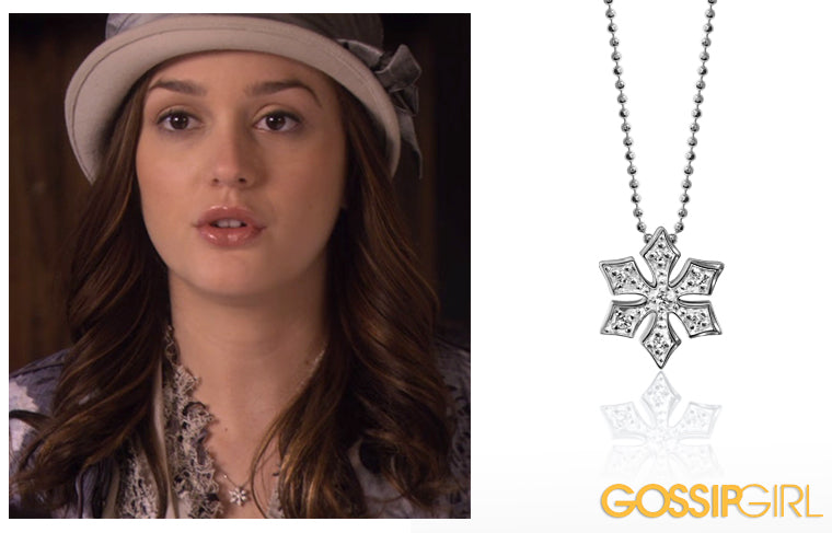 Leighton Meester as Blair Waldorf wearing Alex Woo Little Seasons Snowflake