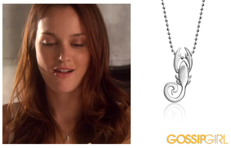 Leighton Meester as Blair Waldorf wearing Alex Woo Little Signs Scorpion in Gossip Girl