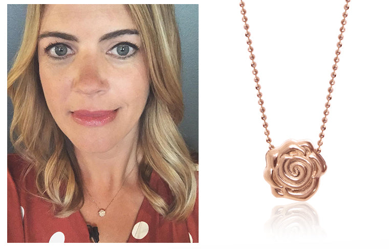 Author and TODAY Show Host Siri Daly wearing Alex Woo x Sugarfina But First, Rosé Rose 