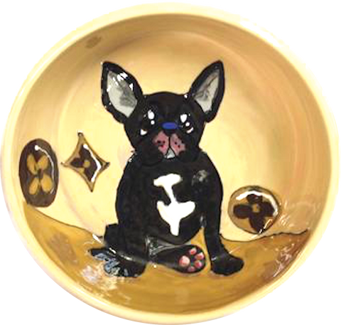 Chewy Vuitton French Bulldog | Ceramic Dog Bowl