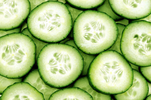 cucumber slices for cucumber face mask
