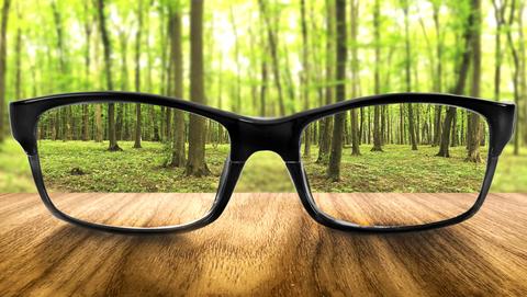 Glasses help when trying to discover how to get rid of wrinkles