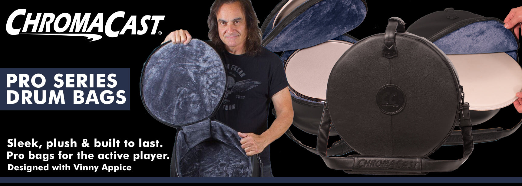 Vinny Appice Leather Drum Bag